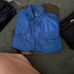 Blue Button-Up Shirt